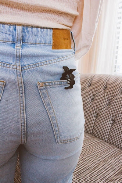 Shop ANDi - Ponytail Claw Clip: Golden / Dot