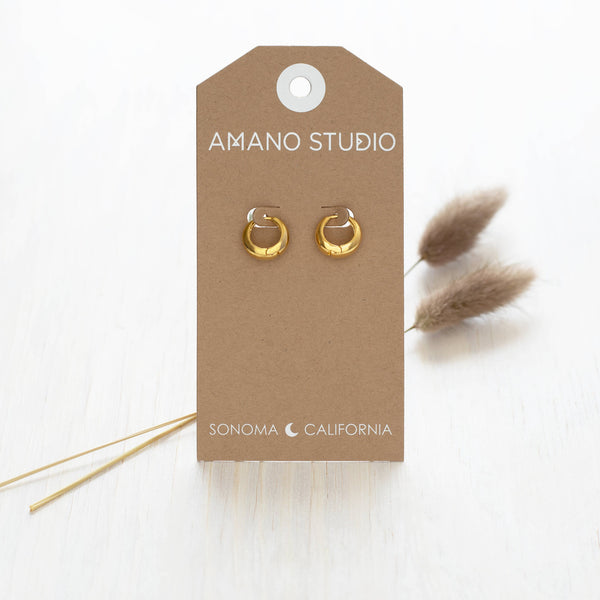 Amano Studio - Sofia Huggie Hoops: Small