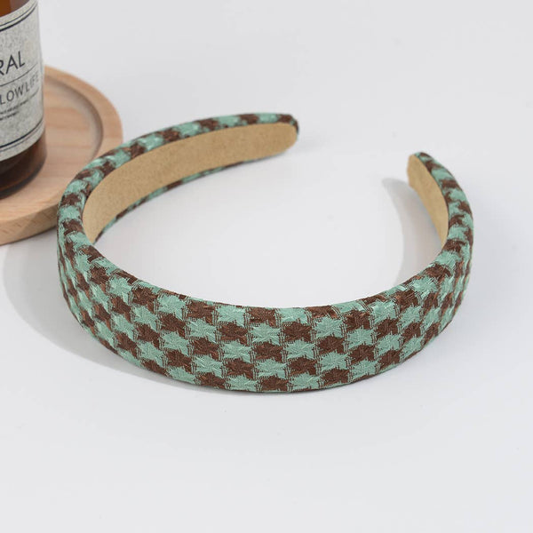 TheDivaSoap - Vintage Houndstooth Headband: Coffee