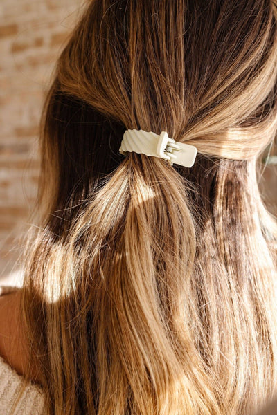 Shop ANDi - Ponytail Claw Clip: Golden / Dot