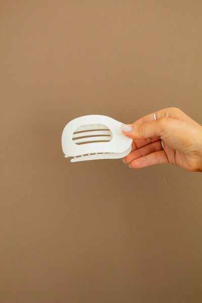 Shop ANDi - Circle Cutout Flat Claw Clip: Light Tan
