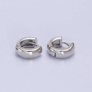 Aim Eternal - Mini 10mm Classic Cartilage Huggie Earrings in Gold & Silver | AB073 AB074: Silver