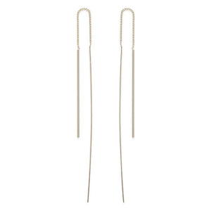 Amano Studio - Needle and Thread Earrings: Sterling Silver Plate