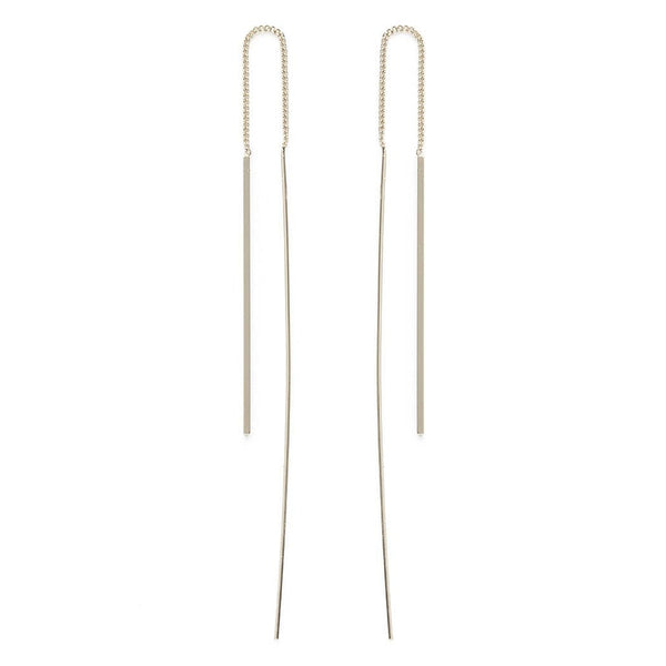 Amano Studio - Needle and Thread Earrings: Sterling Silver Plate