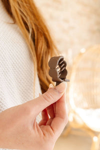 Shop ANDi - Ponytail Claw Clip: Brown / Dot