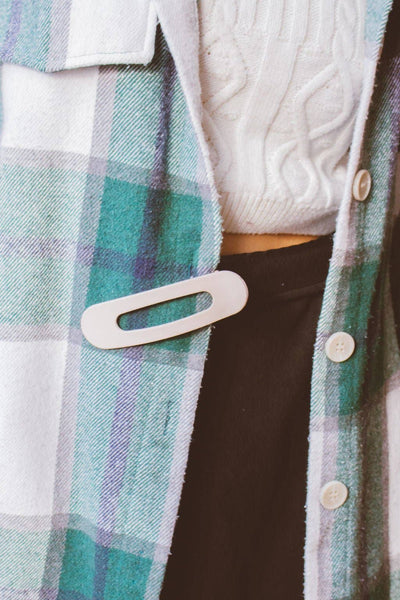 Shop ANDi - Flat Matte Claw Clip: Teak