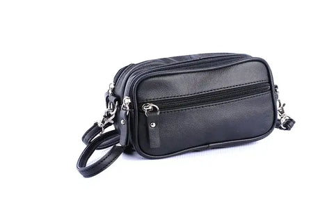 Roma Leathers, Inc. - 3068A BK mini crossbody