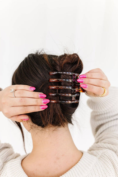 Shop ANDi - 5 Prong Claw Clip - Multiple Colors: Dark Brown