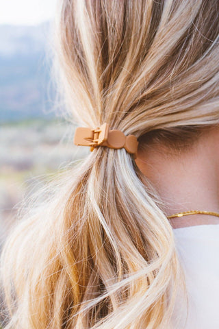 Shop ANDi - Ponytail Claw Clip: Golden / Dot