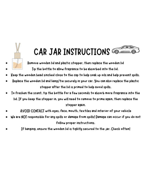 Casey Candle Company - Car Fresheners/Car Jar: Autumn Brunch- Pumpkin Pecan Waffles(type)