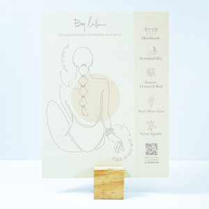 By Lilla - SMALL WOOD SIGN HOLDER WITH SIGN