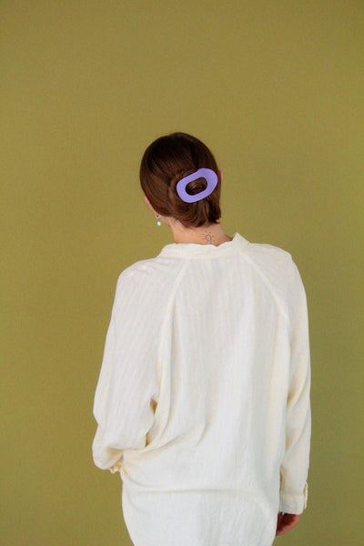 Shop ANDi - Circle Cutout Flat Claw Clip: Brown