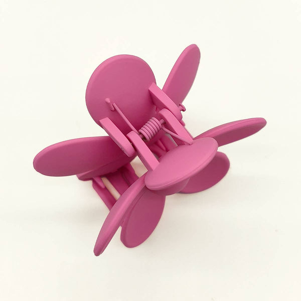 ACCITY - MATTE CUTE FLOWER HAIR CLAW CLIP_CWAHA0089: PINK / (OS) 5