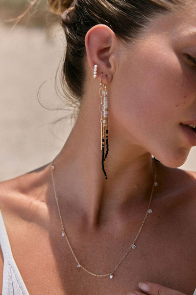 Cecelia Designs Jewelry - Gold Plated Lightweight Huggie Earrings Mother's Day Gift: CZ Huggies in 14k Gold Plated 925 Sterling