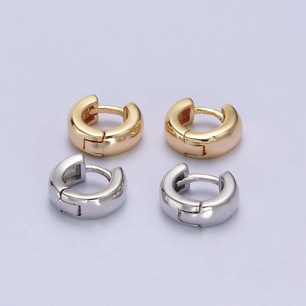 Aim Eternal - Mini 10mm Classic Cartilage Huggie Earrings in Gold & Silver | AB073 AB074: Silver