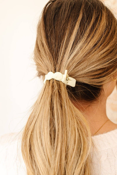 Shop ANDi - Ponytail Claw Clip: Golden / Dot