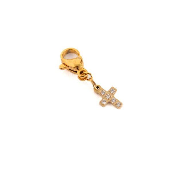 Pretty Simple - Chanelle Custom Charm Necklace Charms - WATERPROOF: Gold Carabiner