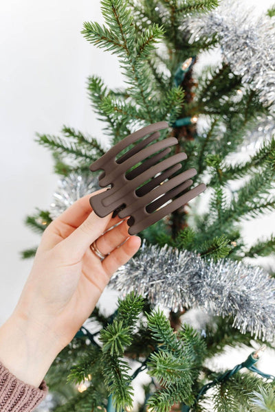 Shop ANDi - 5 Prong Claw Clip - Multiple Colors: Dark Brown