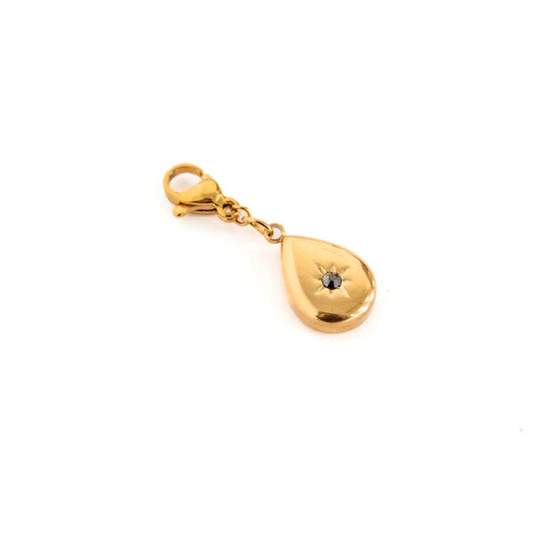 Pretty Simple - Chanelle Custom Charm Necklace Charms - WATERPROOF: Gold Carabiner