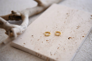Cecelia Designs Jewelry - Gold Plated Lightweight Huggie Earrings Mother's Day Gift: CZ Huggies in 14k Gold Plated 925 Sterling