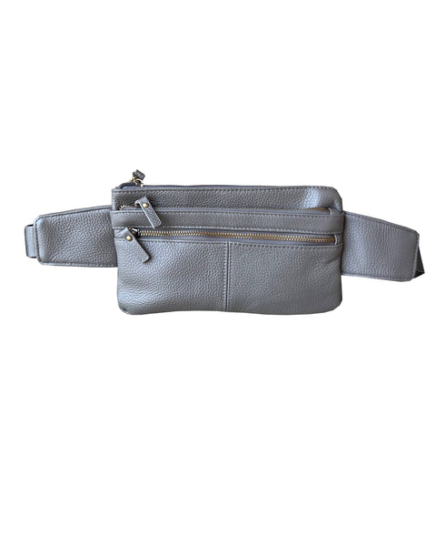 Roma Leathers - 3070 Fanny pack waist bag sling bag: Light blue