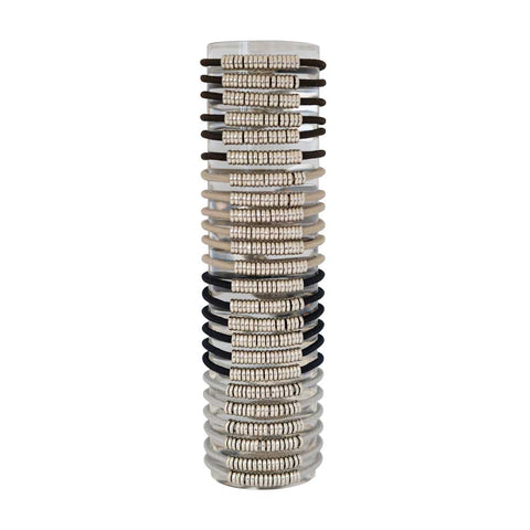 By Lilla - DISC ELASTIC MIX & MATCH Bracelet/ Hair ties - SHADE: SHADE / ACRLYIC TUBE / SILVER