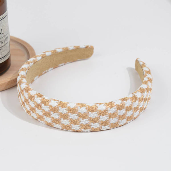 TheDivaSoap - Vintage Houndstooth Headband: Coffee