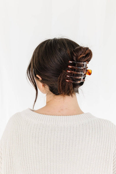 Shop ANDi - 5 Prong Claw Clip - Multiple Colors: Dark Brown
