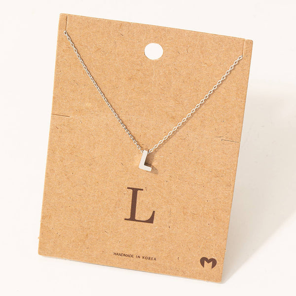 Initial Pendant Necklace: VG