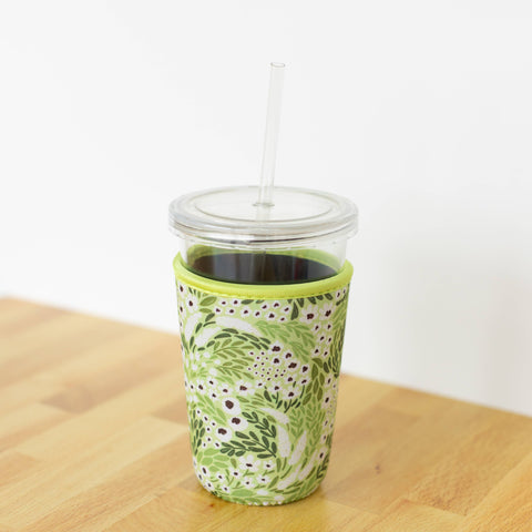 Elyse Breanne Design - Matcha Floral Drink Sleeve: Large