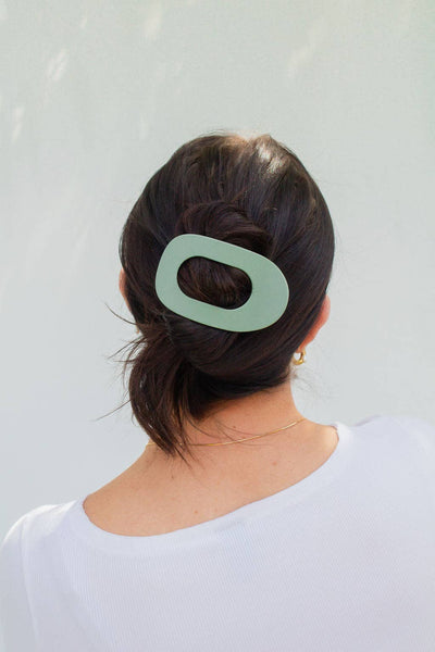 Shop ANDi - Circle Cutout Flat Claw Clip: Brown