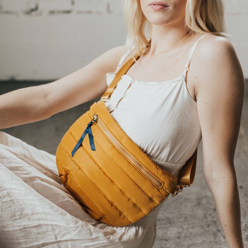 Pretty Simple - Jolie Puffer Belt Bag: Sunflower Yellow