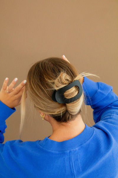 Shop ANDi - Circle Cutout Flat Claw Clip: Light Tan
