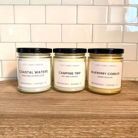 Casey Candle Company - 7oz 100% Soy Wax Candle: Toasted Pistachio Macaron