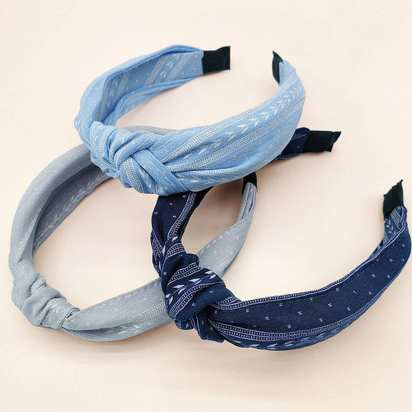 ACCITY - KNOT DECOR HEADBAND_CWAHA0224: GREY / (OS) 2