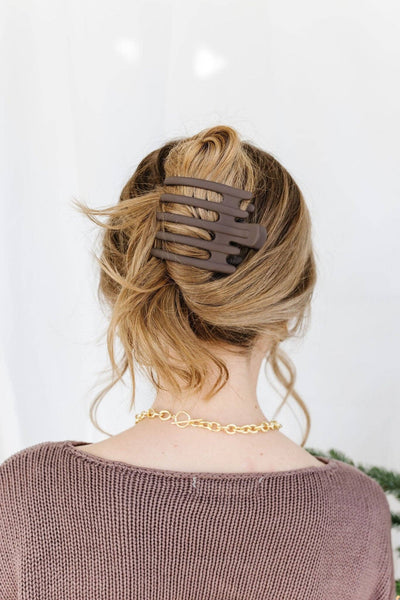 Shop ANDi - 5 Prong Claw Clip - Multiple Colors: Amber