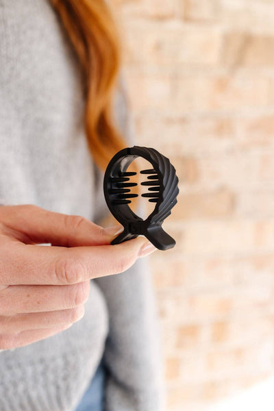 Shop ANDi - Ponytail Claw Clip: Brown / Dot