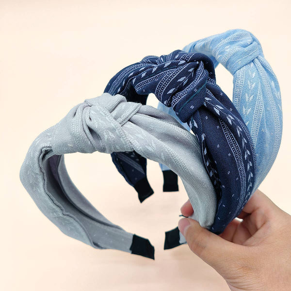 ACCITY - KNOT DECOR HEADBAND_CWAHA0224: GREY / (OS) 2