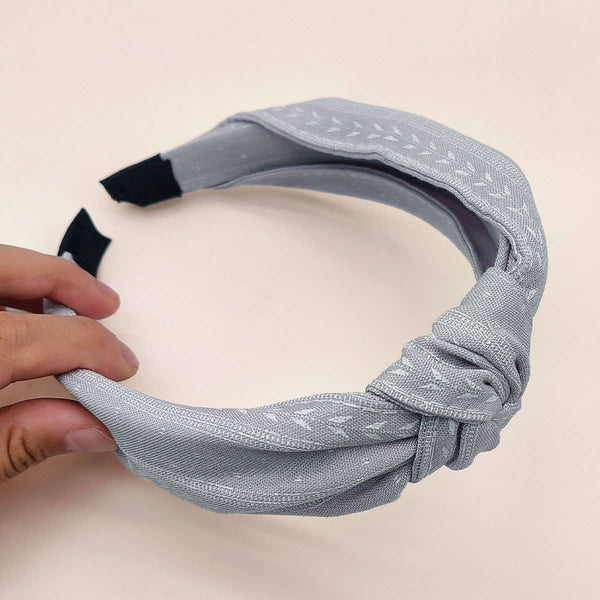 ACCITY - KNOT DECOR HEADBAND_CWAHA0224: GREY / (OS) 2