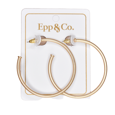 Epp and Co - Matte Gold Skinny Hoop