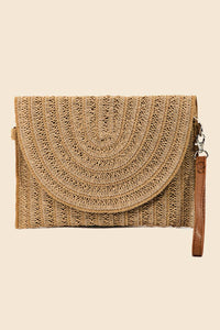 Anarchy Street - Straw Envelope Clutch Crossbody Bag