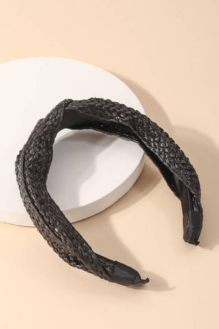 Straw Braided Twist Fashion Headband