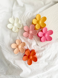 LoveLina - Flower 3" Hair Clips, Matte Hair Claw (AVA)