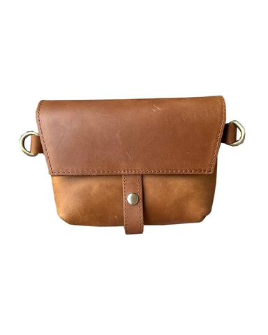 Roma Leathers - W022S crazy horse genuine leather crossbody