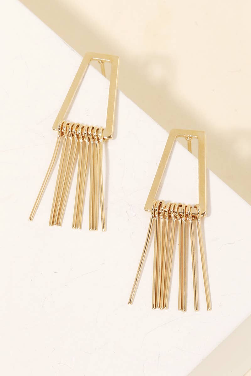 Anarchy Street - Mini Bar Fringe Drop Earrings