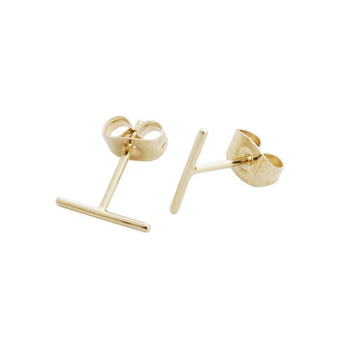 Honeycat Jewelry - Skinny Midi Wire Bar Earrings - 5mm