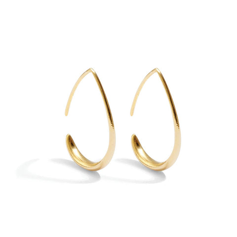 Splendid Iris - Open Teardrop Hoops