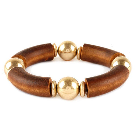 Epp and Co - Gold and Oak Wood Bracelet