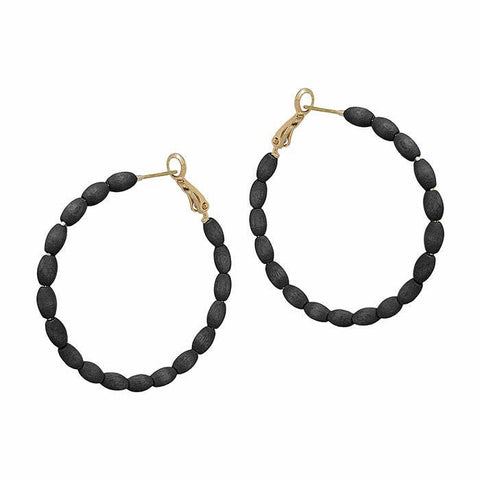 Epp and Co - Black Rice Bead Hoop