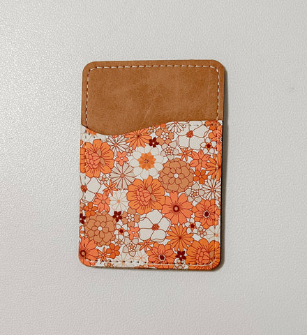 Olivia + Rose - Boho Flowers Leather Card Holder